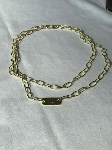 Mini Tranquera Stone Gold Necklace Double Tour – ROKKUS (foto 2)
