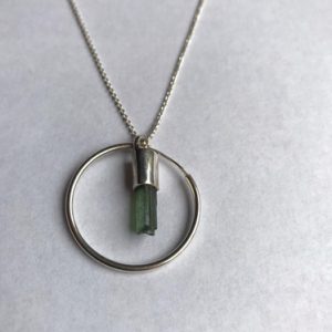 Mini mini talisman turmalina verde