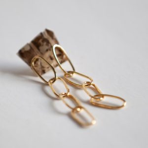 Gold Chain Earring Small