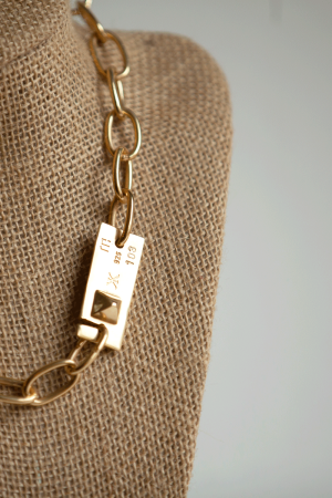 HEAVY METAL TRANQUERA GOLD NECKLACE