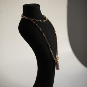 Talisman Turmalina Rosa Gold Necklace