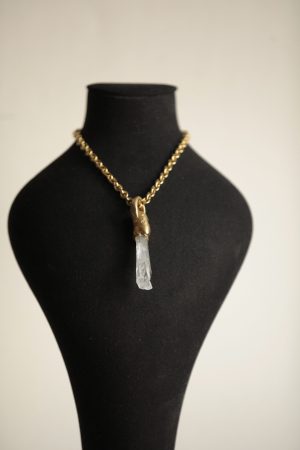 Talisman Lemurian Laser Gold 29 - talismán cuarzo dorado