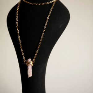 Turmalina Rosa Gold Necklace