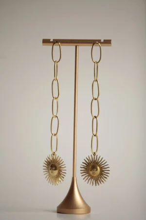 SN Chain Earring Gold